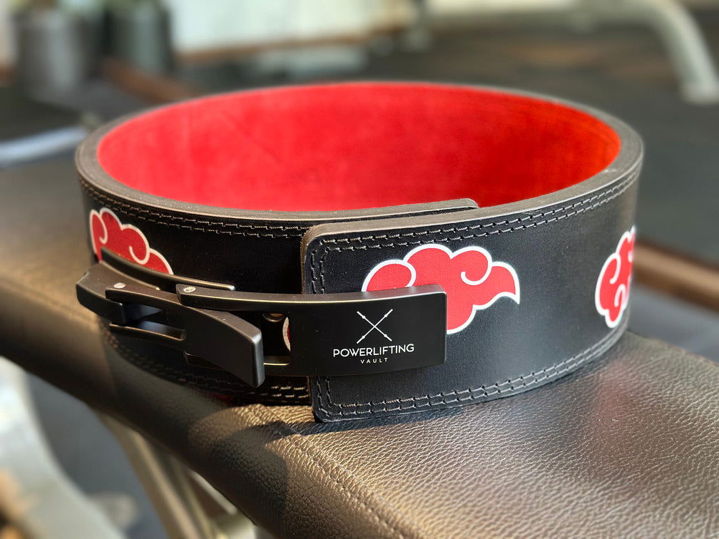 13MM Naruto Akatsuki Lever Belt Anime Lifting Belt [Upgraded Lever] - Powerlifting Vault