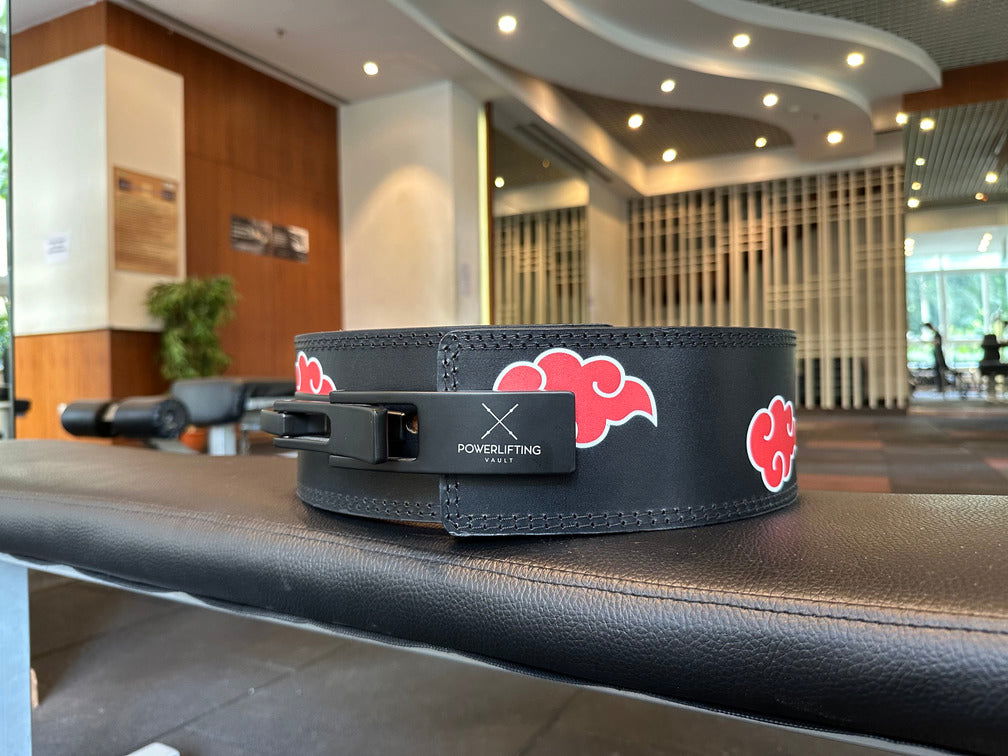 13MM Naruto Akatsuki Lever Belt Anime Lifting Belt [Upgraded Lever] - Powerlifting Vault