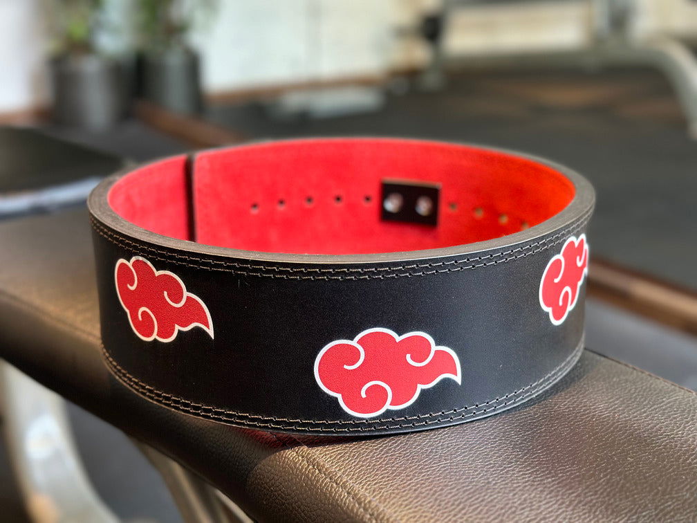 13MM Naruto Akatsuki Lever Belt Anime Lifting Belt [Upgraded Lever] - Powerlifting Vault