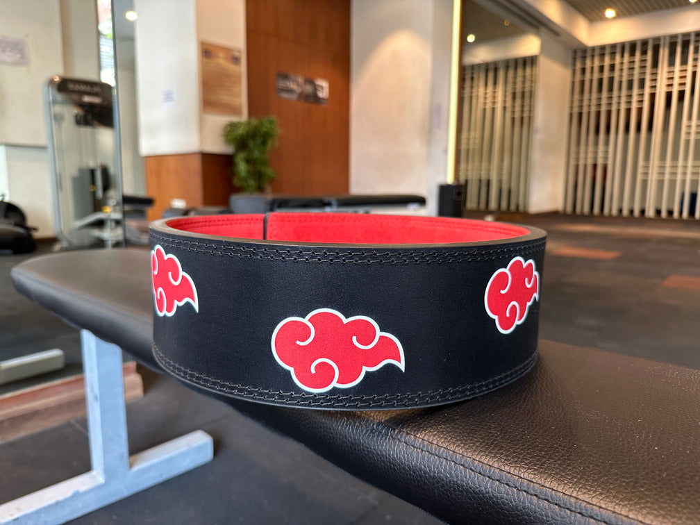 13MM Naruto Akatsuki Lever Belt Anime Lifting Belt [Upgraded Lever] - Powerlifting Vault