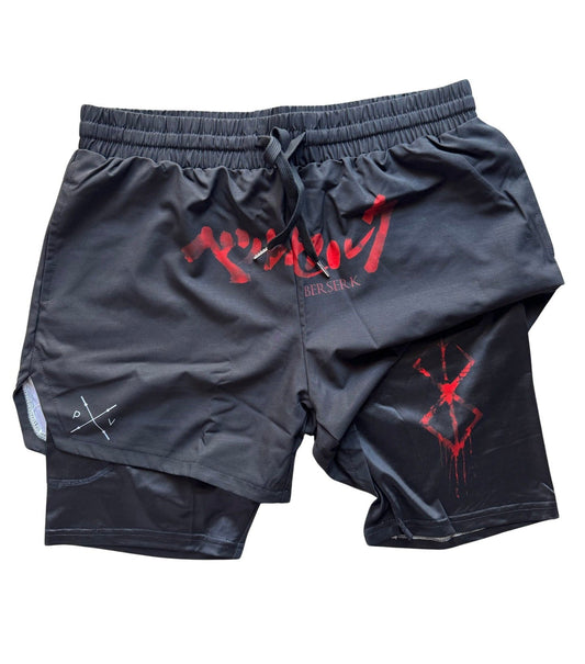 Berserk 2 in 1 Training Shorts - Powerlifting Vault